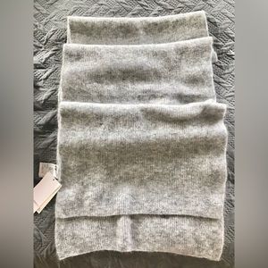 H&M Wool-Mohair Blend Knit Wide Scarf, NWT